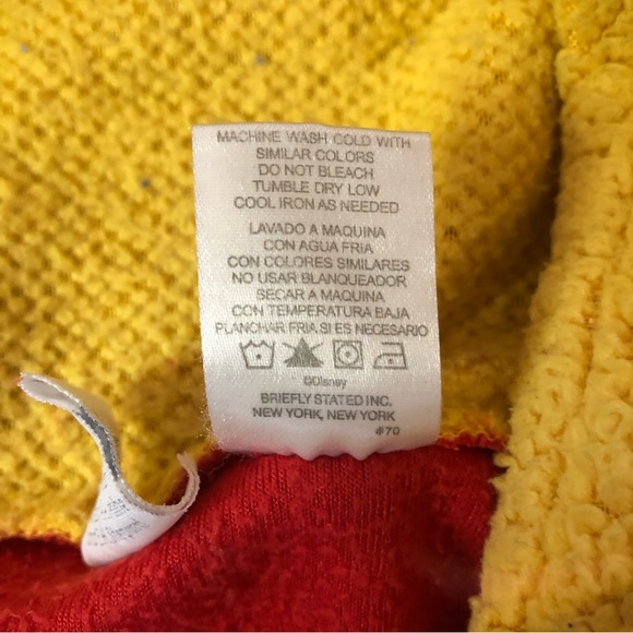 Disney Winnie the Pooh Hooded Zip Costume Adult One Piece Pajamas no size S-M - Picture 5 of 9